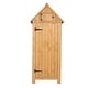 preview thumbnail 23 of 25, Single Door Wooden Garden Storage Shed Yellow