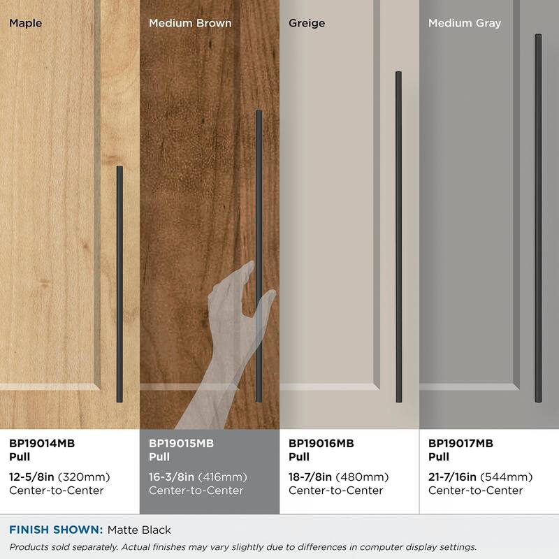 Amerock Bar Pulls 16-3/8 Inch Center to Center Bar Cabinet Pull
