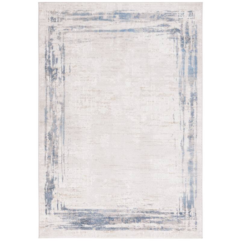SAFAVIEH Prestige Mora Contemporary Rug - 5'3" x 7'6" - Ivory/Blue