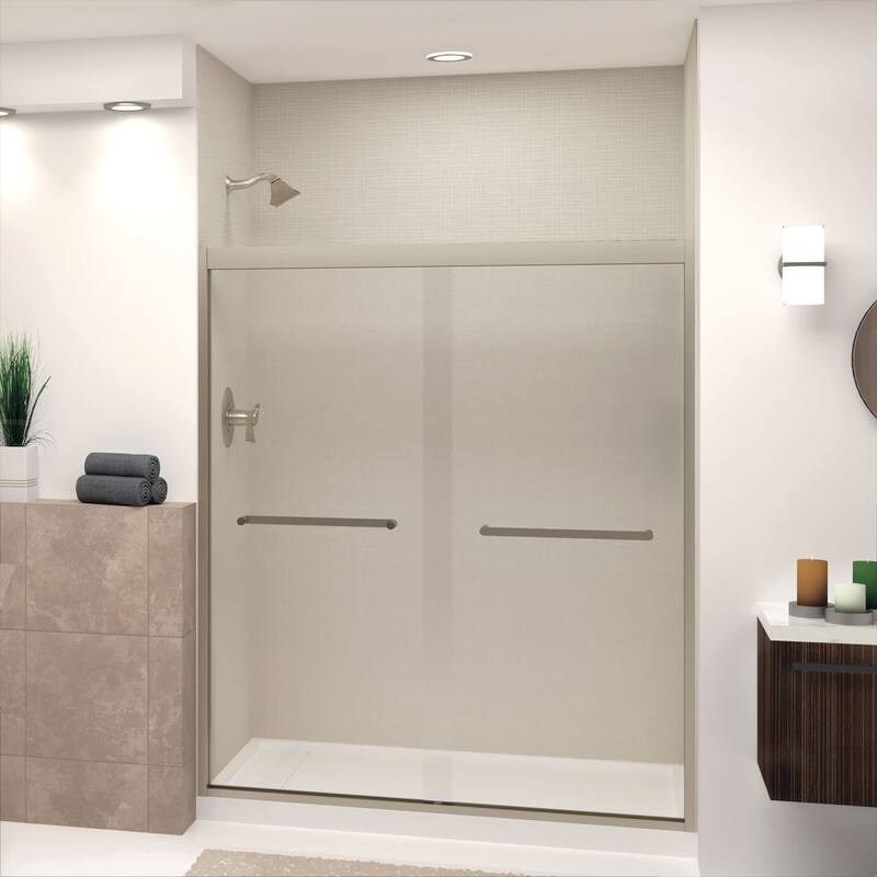 Transolid FBPT607008C-R 70" High x 59" Wide Bypass Frameless Shower