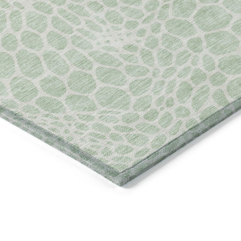 Machine Washable Indoor/ Outdoor Chantille Animal Print Rug