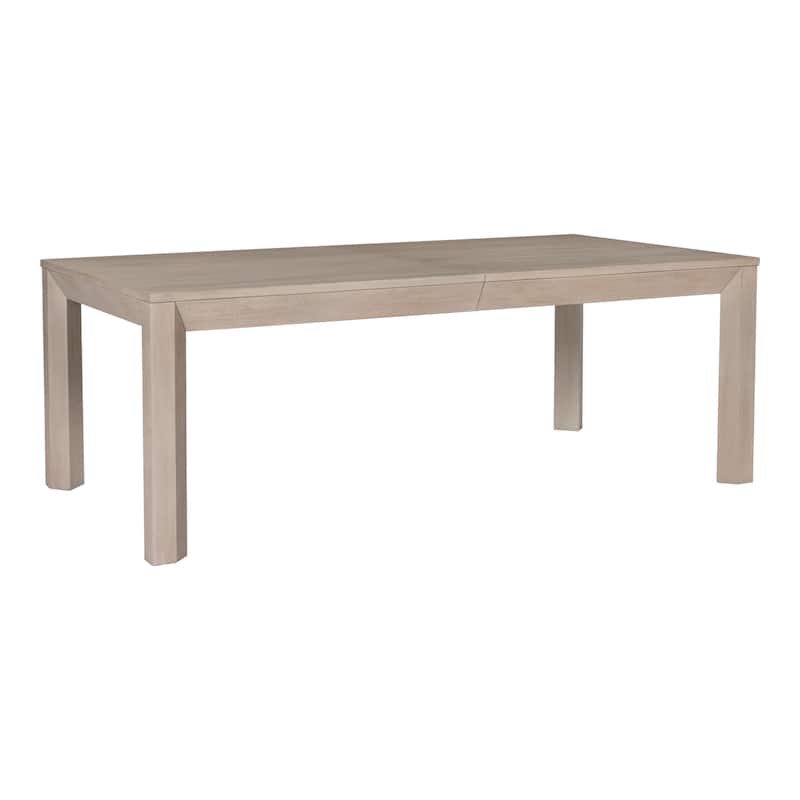 Furniture of America Durem Modern 118-inch Solid Wood Extendable Dining Table with Leaf - Tawny Brown