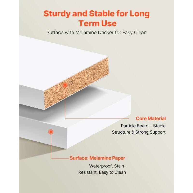 White Wooden 3 Drawers Closet Organizer with 12 Compartments Adjustable Rods for Large Storage - 95.7” x 16” x 75”