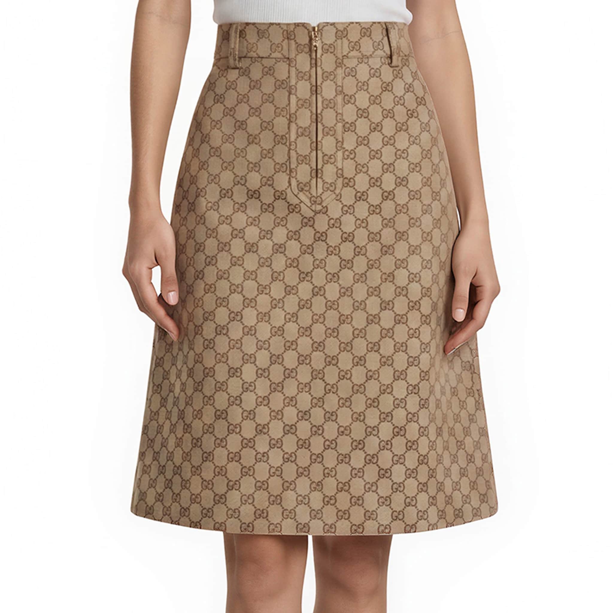 Gucci GG Cotton Canvas Skirt