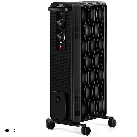 Gymax 1500W Oil Filled Radiator Space Heater w/ 3 Heating Modes - See Details
