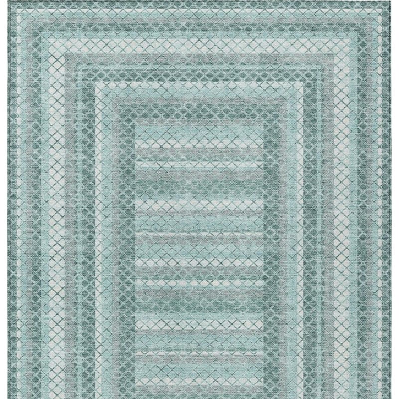 HomeRoots Geometric Transitional Rectangle Outdoor Rug