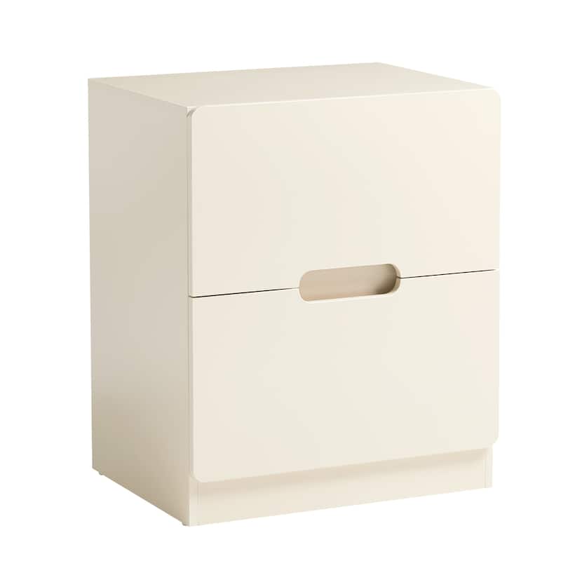 Handless Nightstand with 2 Drawers