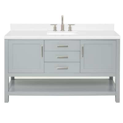 Ariel R060SCQRVO Bayhill 60" Free Standing Single Basin Vanity Set