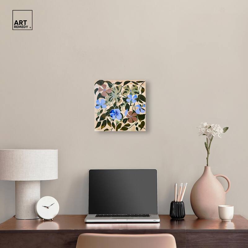 Rhythmic Blooms Canvas by Art Remedy, Gallery Wrapped