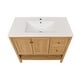 preview thumbnail 4 of 13, Chateau 36" Bathroom Vanity In Natural Oak