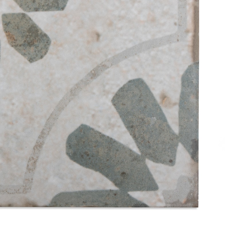 Merola Tile Kings Blume Sage 17-5/8" x 17-5/8" Ceramic Floor and Wall Tile