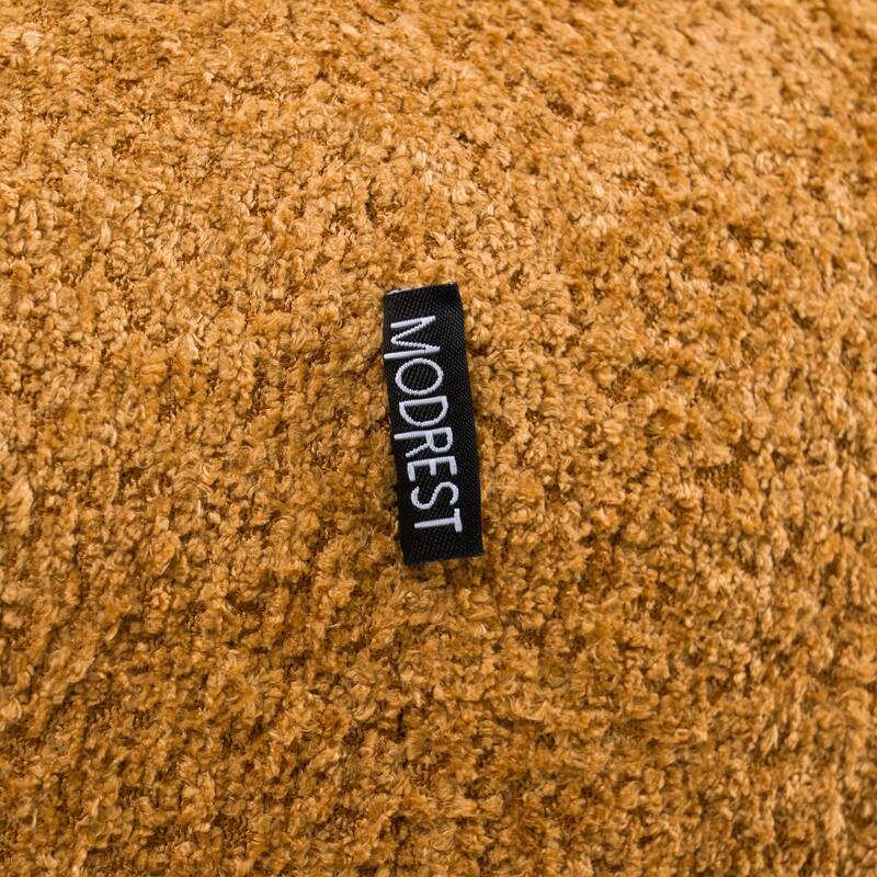 Divani Casa Andrew Modern Orange Fabric Accent Chair