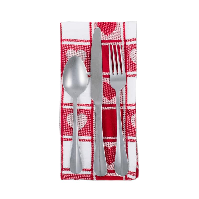 DII Valentines Day Print Napkin (Set of 6)