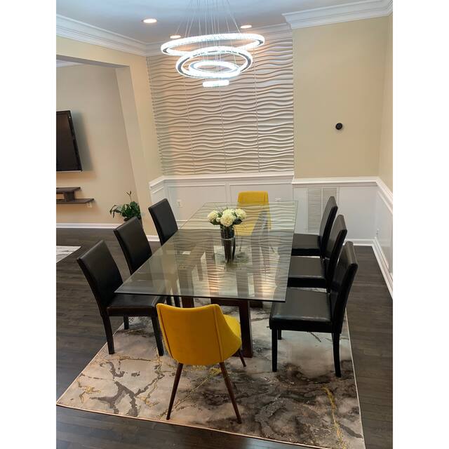 Art3d 3D Wall Panels PVC Wave Design V (32 Sq.Ft)