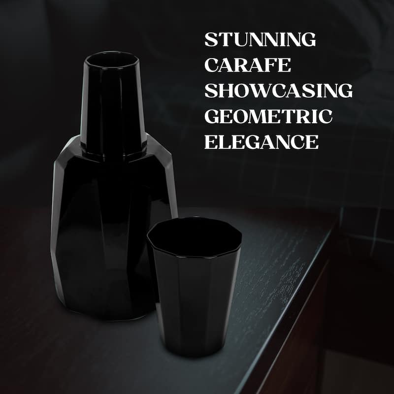 Bruno Magli 2 piece Geo Carafe Set - 37.2 oz