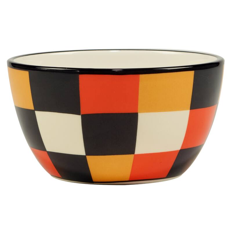 Certified International Spooky Halloween 5.5" Ice Cream/Dessert Bowl, Set of 4 - 24 oz.