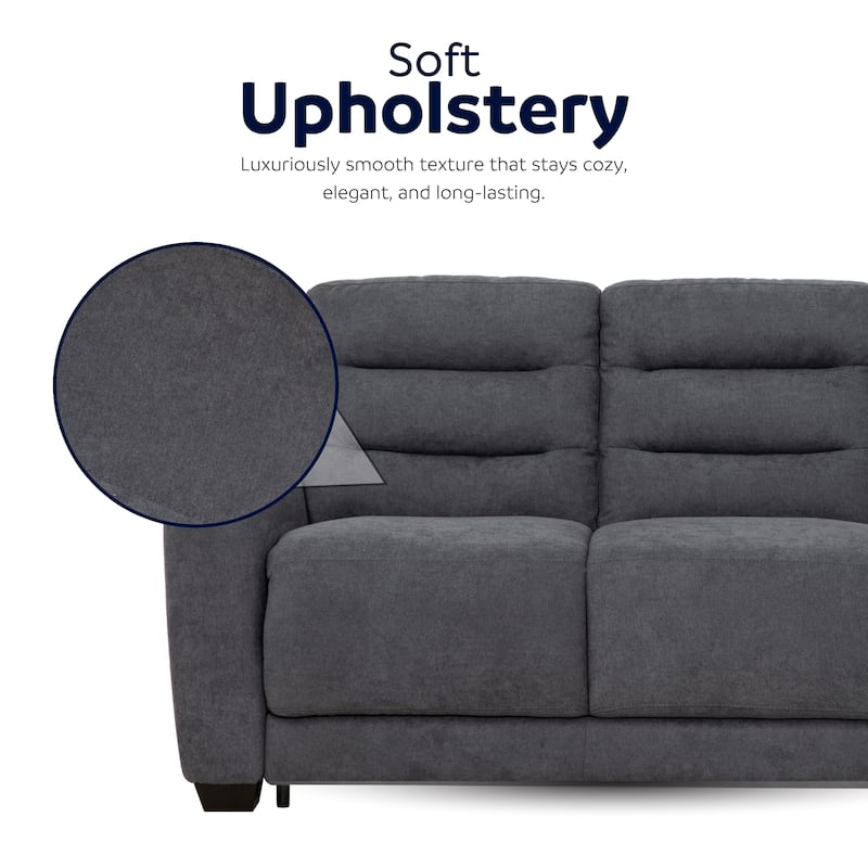 Stearns & Foster® Luca 83 in. Queen Pull Out Sofa Bed with 8 in. Hybrid Mattress