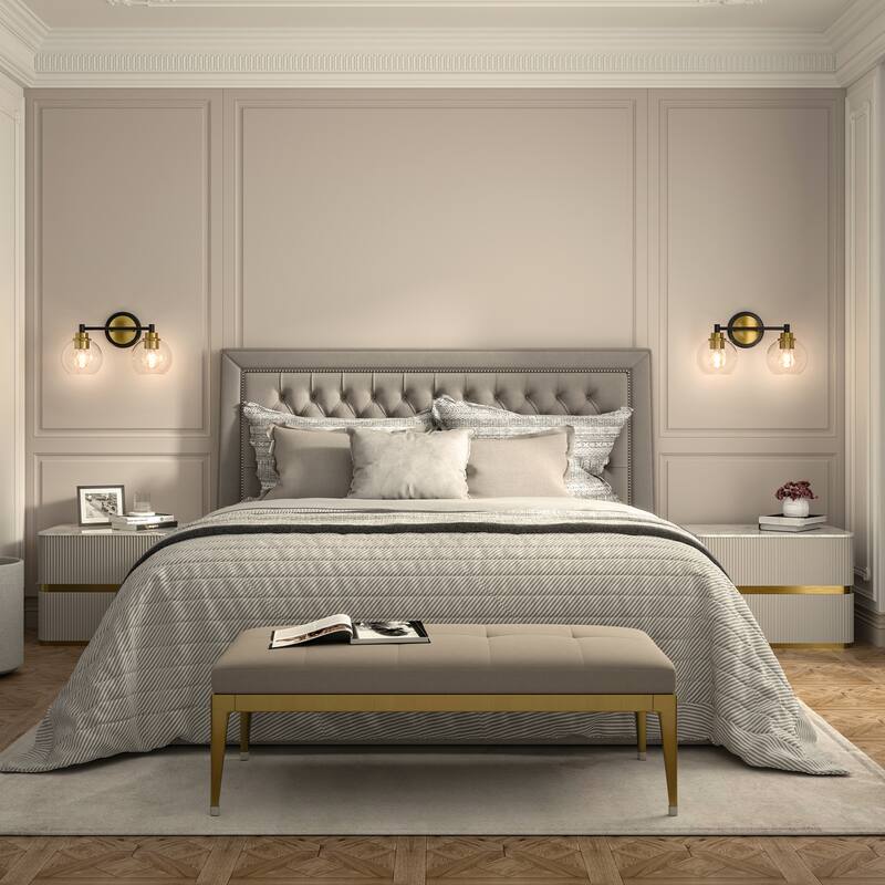 Dimmable Bathroom Vanity Light Globe Glass Shades