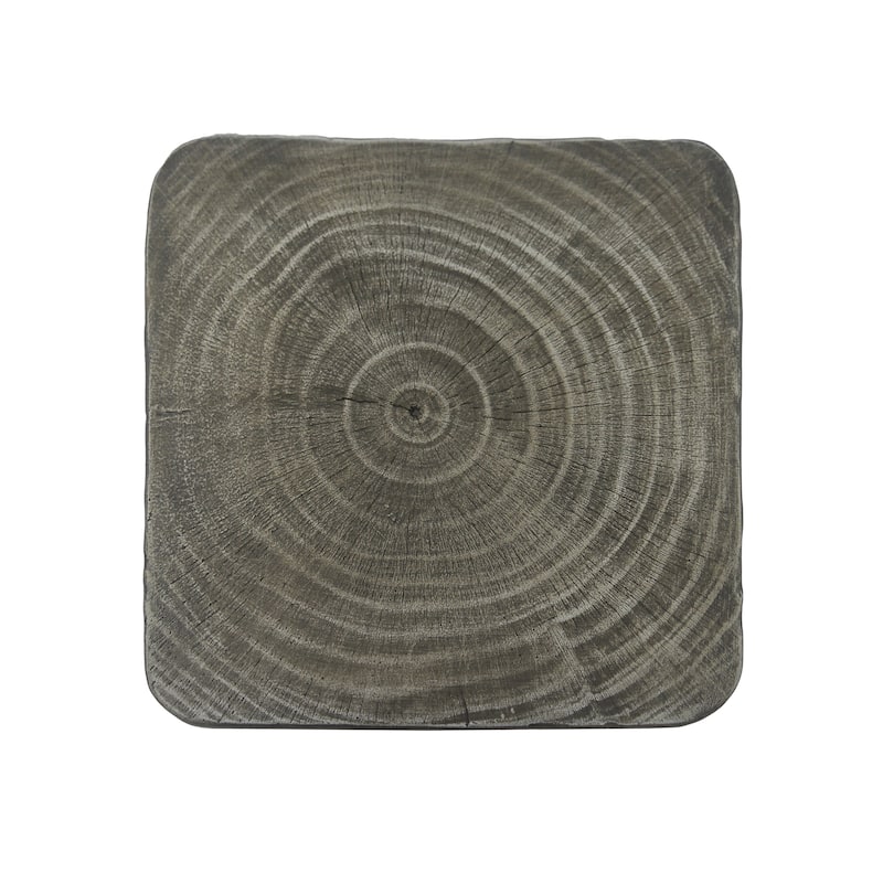 Twist Shape Side Table Lightweight Concrete End Table Decorative Accent Table, Garden Stool Table for Outdoor Indoor