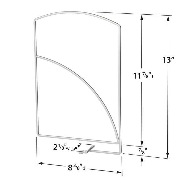Lynk® Tall White Shelf Dividers - Linen Closet Organizers and Storage ...
