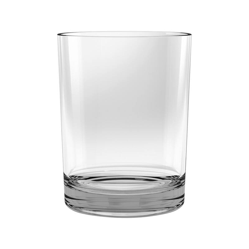 Abode Homewares Montana Heavy Base DOF, Clear, 16.5 oz. Set of 6