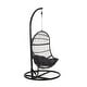 preview thumbnail 7 of 16, Lombard Rattan Hanging Chair by Christopher Knight Home