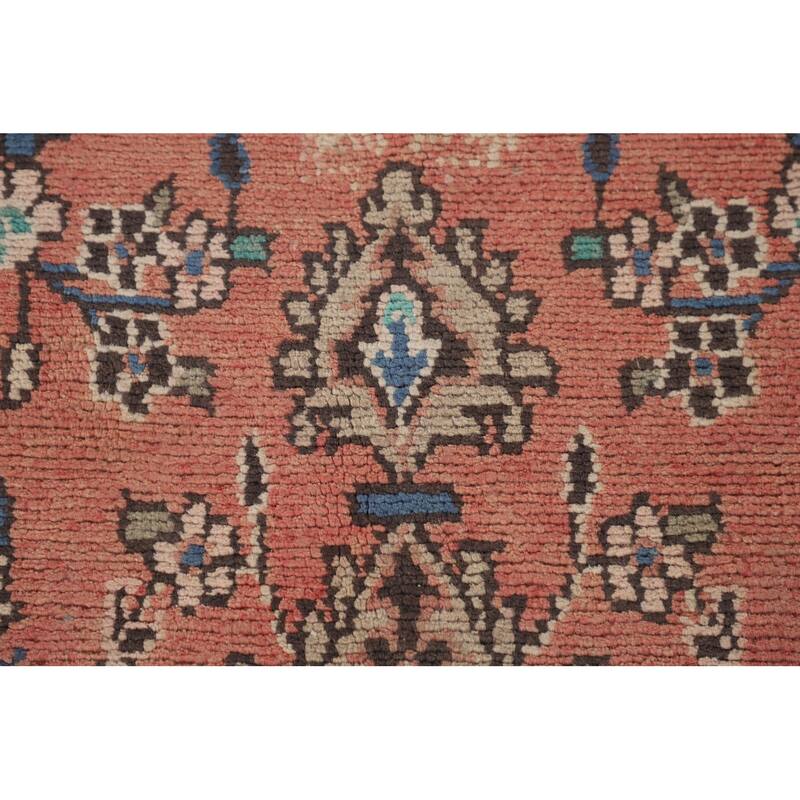 Hamedan Persian Vintage Area Rug Handmade Wool Carpet - 6'6"x 10'0"