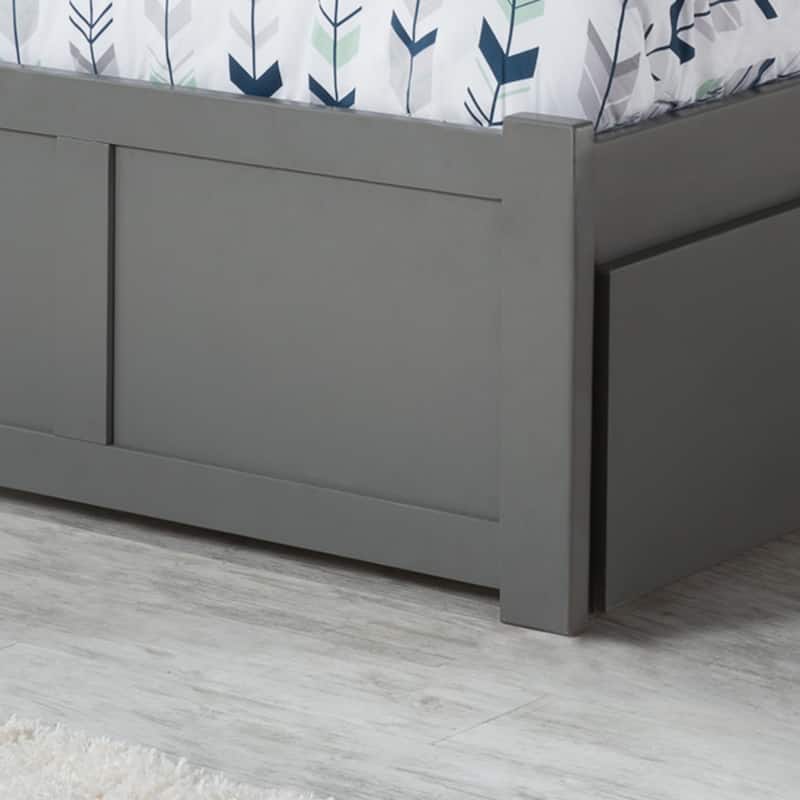 AFI Madison Platform Bed with Footboard & Twin XL Trundle