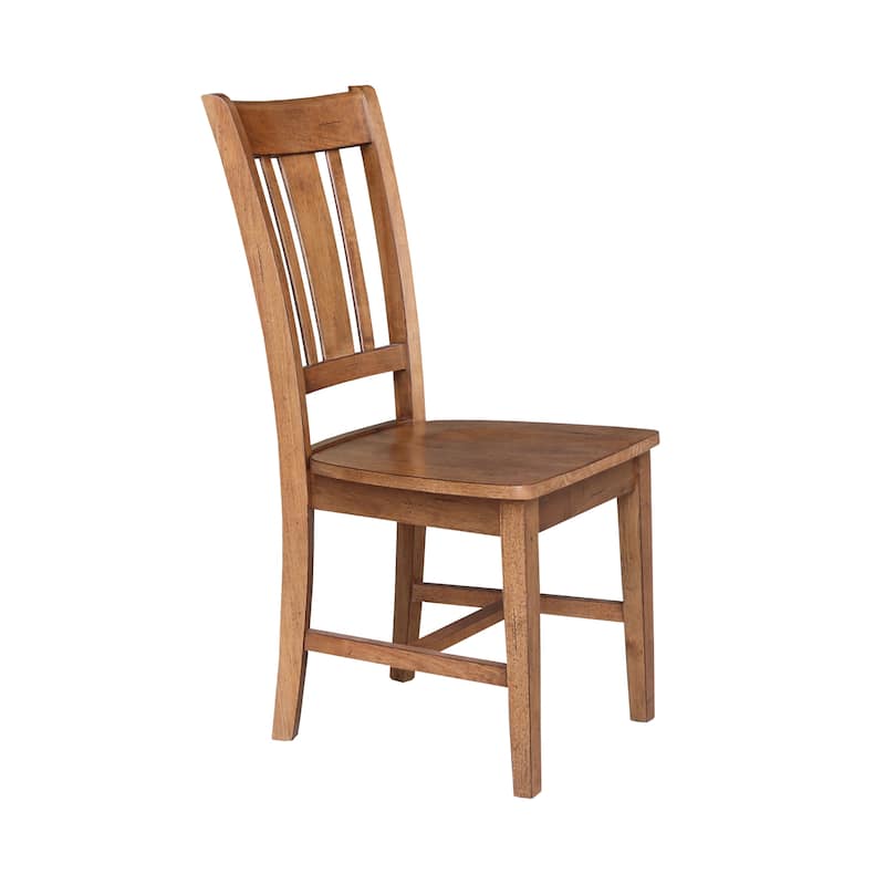 International Concepts Solid Wood San Remo Splatback Chairs - Set of 2