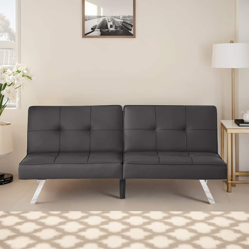 Modern Sleeper Sofa Couch Lounge for Living Room - Black