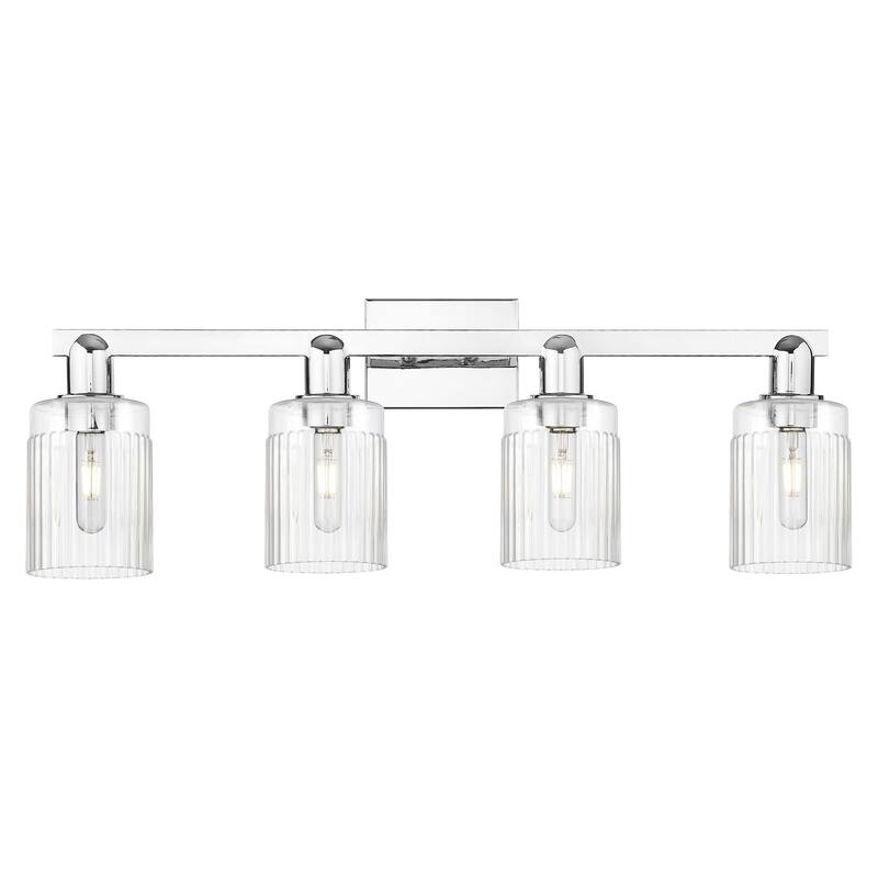 Innovations Lighting 716-4W-11-32 Hadley Vanity Hadley 4 Light 32" - Polished Chrome / Clear