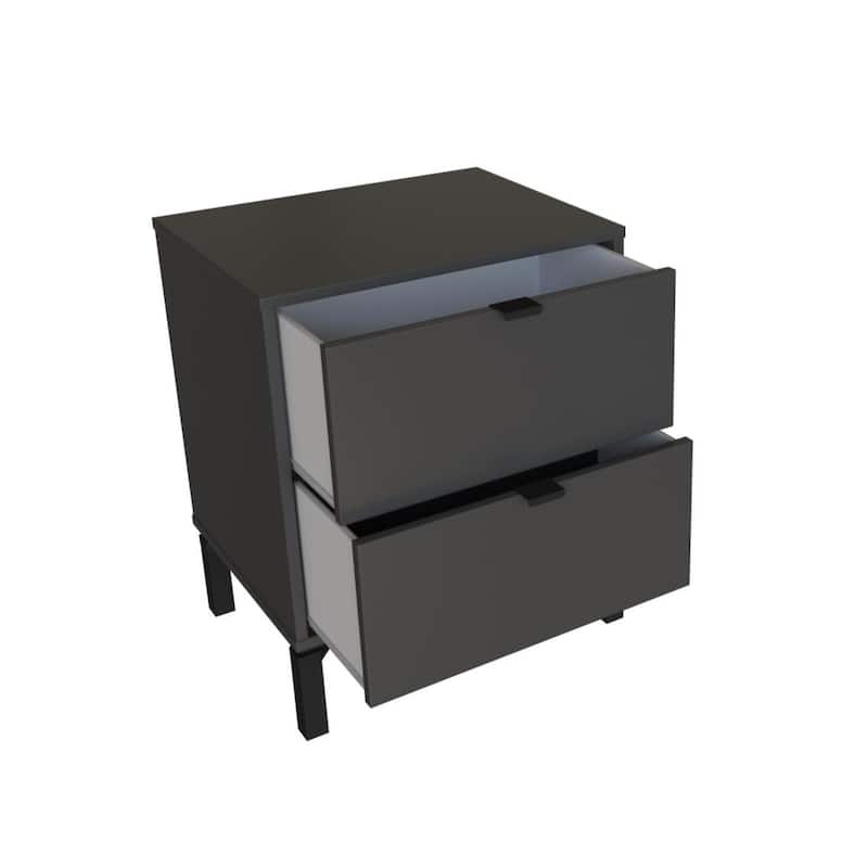 Minimalist 2-Drawer Nightstand