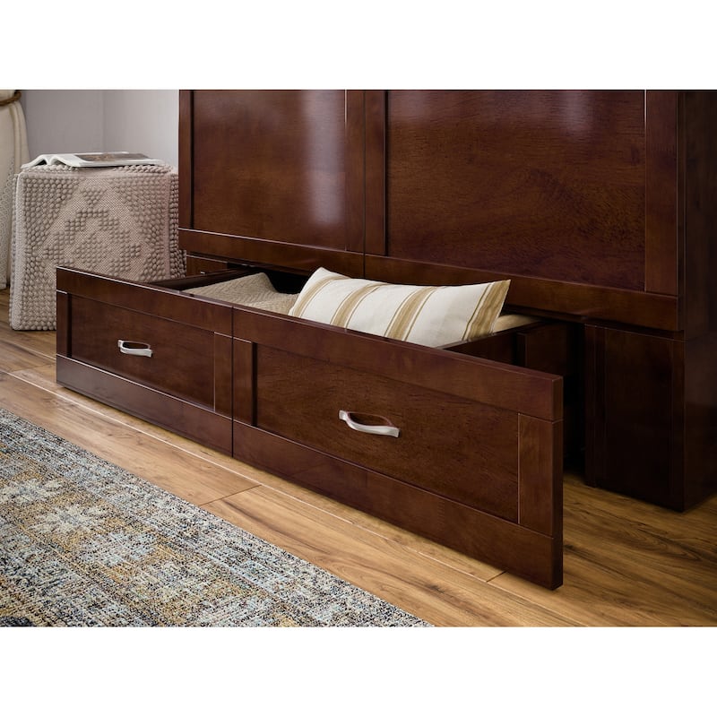 Hamilton Murphy Bed Chest with Storage Drawer and Built-In Charger
