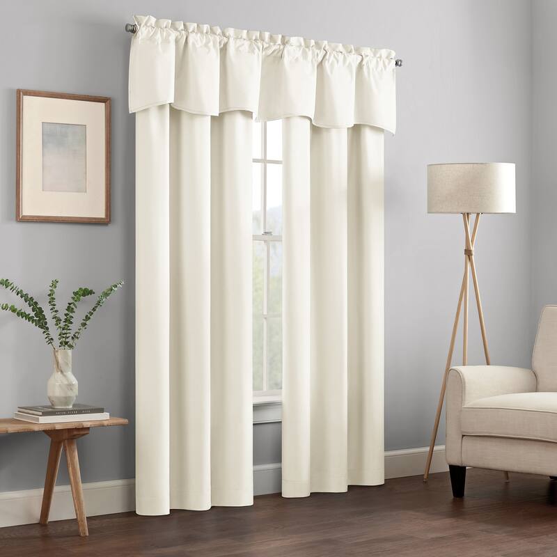 Eclipse Kendall Solid Scalloped Valance