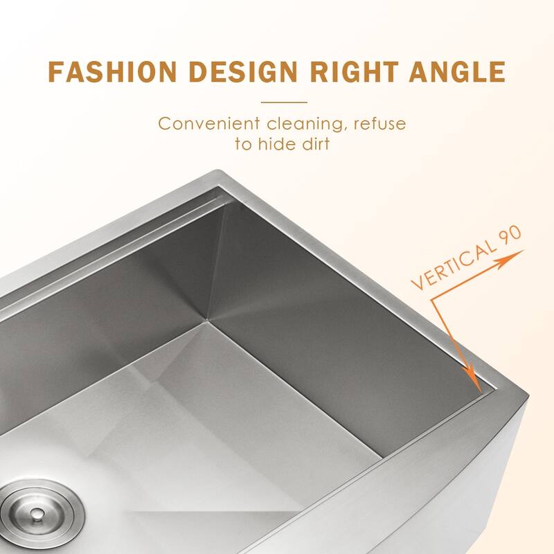 Lordear 33" Stainless Steel Sink Double Bowl Undermount Workstation Farmhouse Kitchen Sink with Accessories