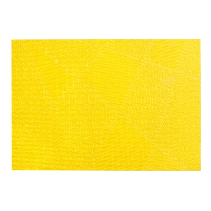 Vinyl Placemat (electrify) (yellow) - Set Of 12
