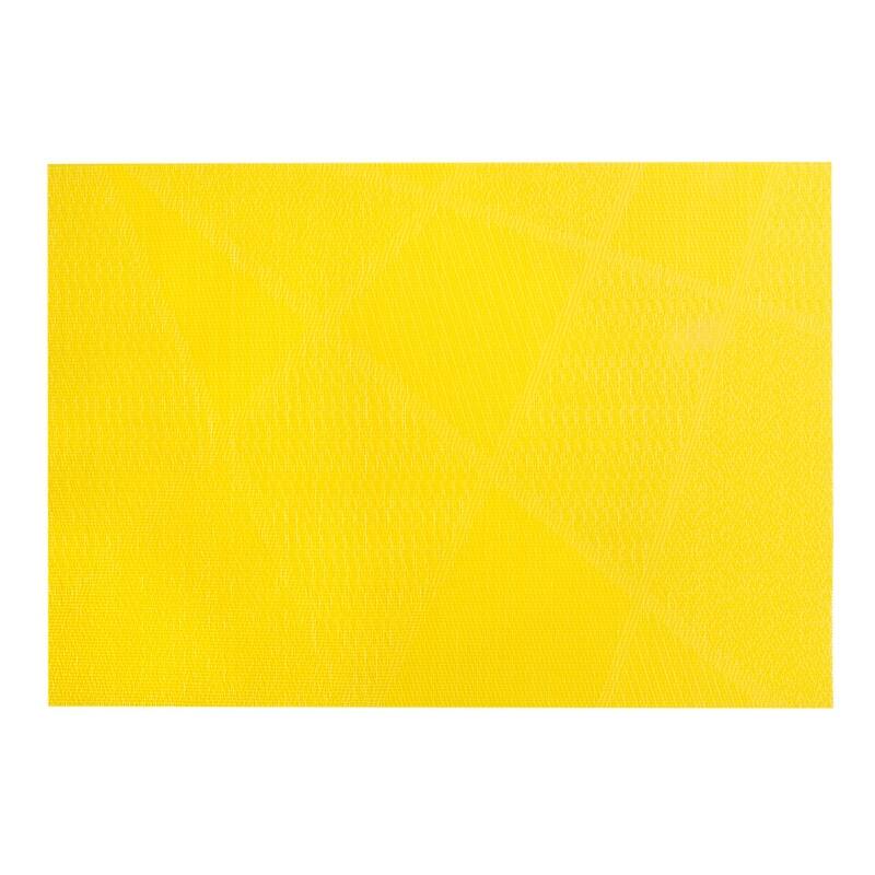 Vinyl Placemat (electrify) (yellow) Set Of 12 On Sale Bed Bath