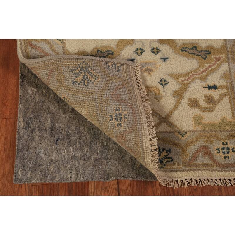 Oushak Style Runner Rug Hand-Knotted Wool Carpet - 2'7"x 7'10"