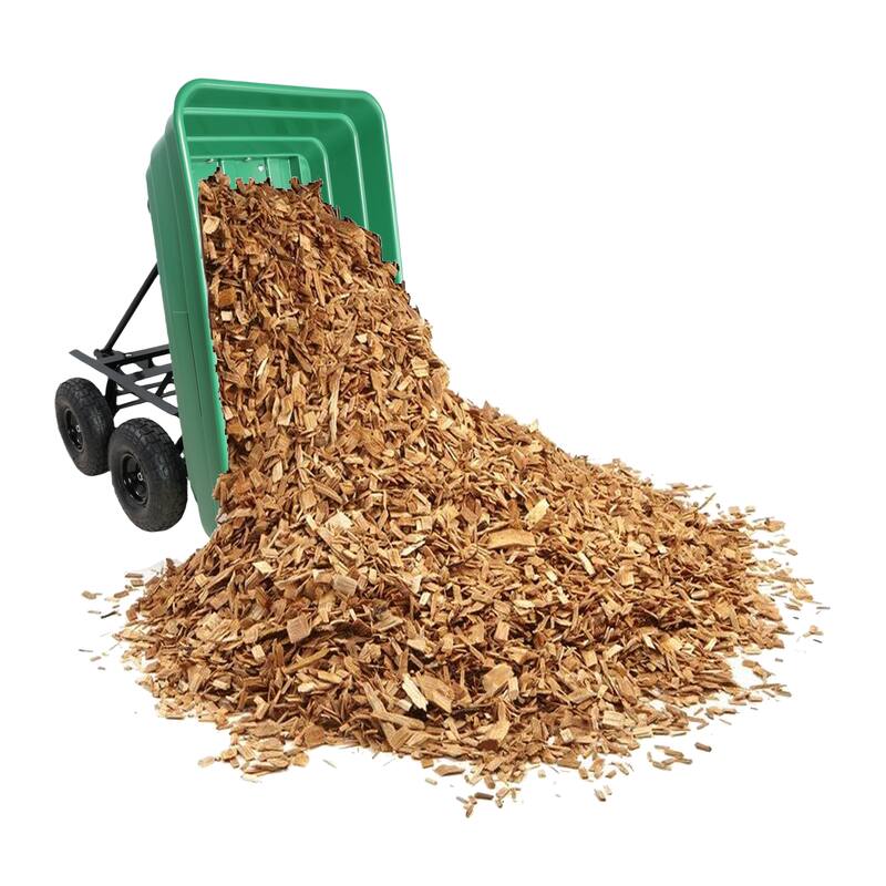 Folding Poly Garden Dump Truck - 300lb/75L Capacity, 10" Pneumatic Tires & Steel Frame