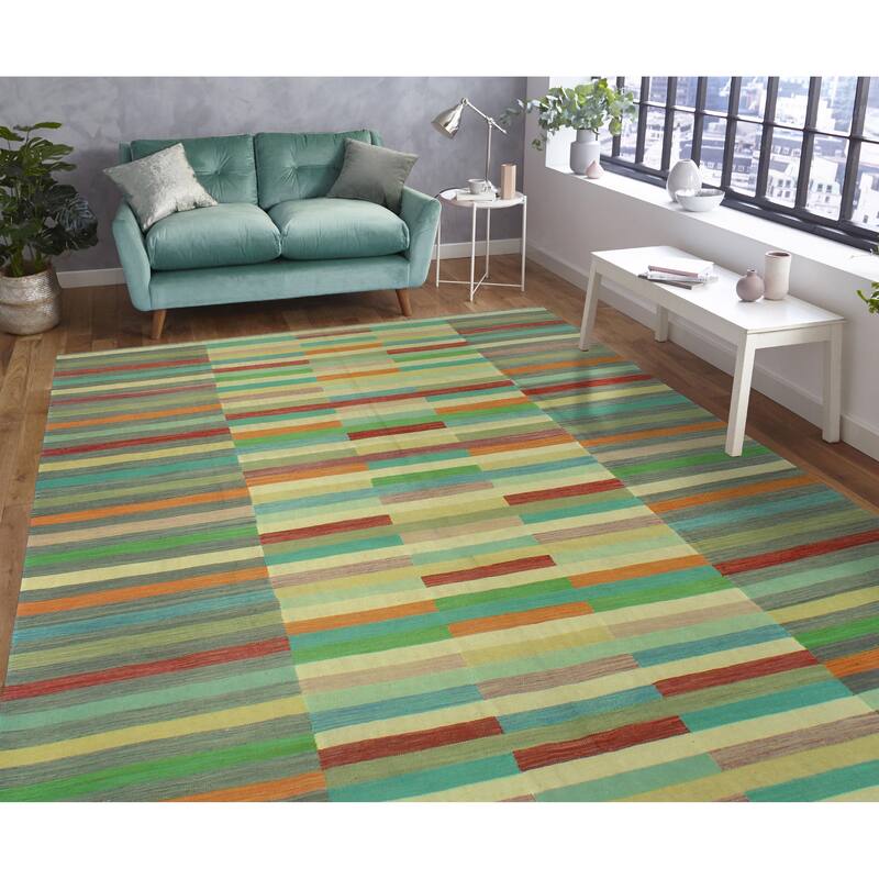 Noori Rug Winchester Flatweave Selena Beige/Burgundy Rug - 9'11" x 12'9"