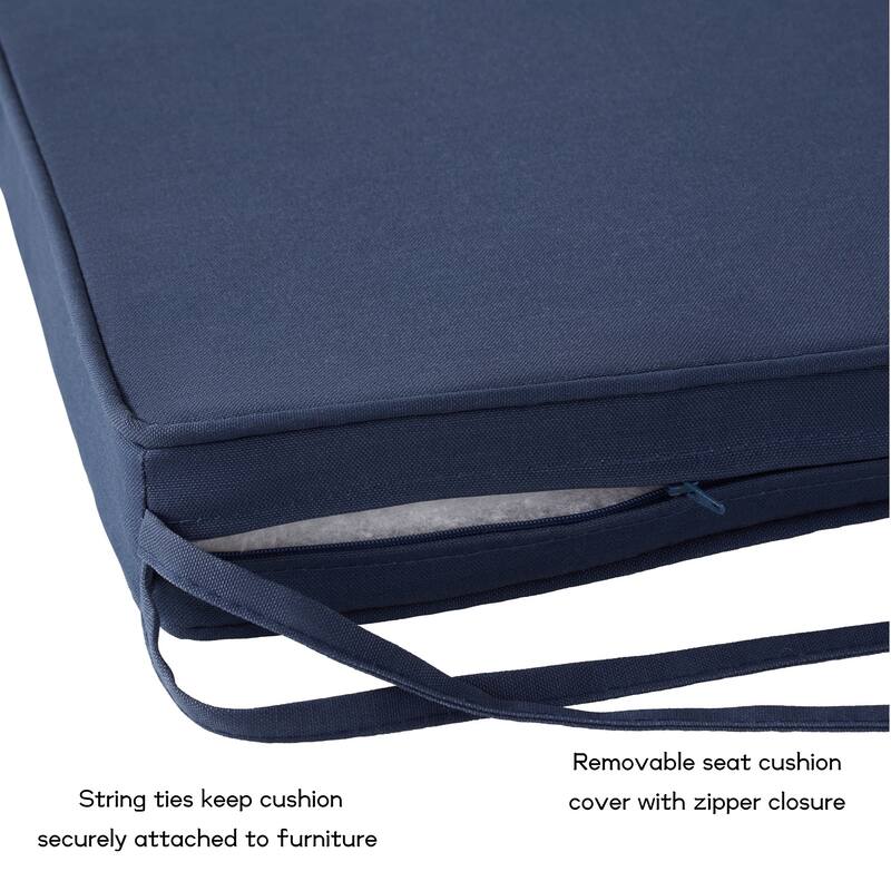 Greendale Home Fashions 18-Inch Square Outdoor Chair Pad (4-Pack)