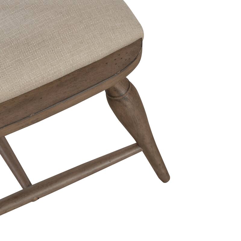 Americana Farmhouse Dusty Taupe 6 Piece Rectangular Table Set