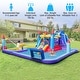 preview thumbnail 3 of 6, Rocket Theme Inflatable Water Slide Park w/ Slides Splash Pool &Blower - Multicolor