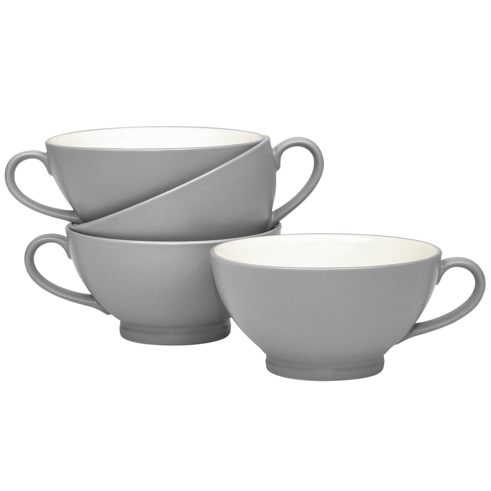 Noritake Colorwave Set Of 4 Handled Bowls, 5-1/2", 18 Oz.
