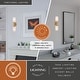 preview thumbnail 2 of 10, Warren 2-Light 4.75 in. Mid-Century Modern Wall Sconce, Clear Glass, Dimmable, LED Compatible, Bathroom Vanity Fixture