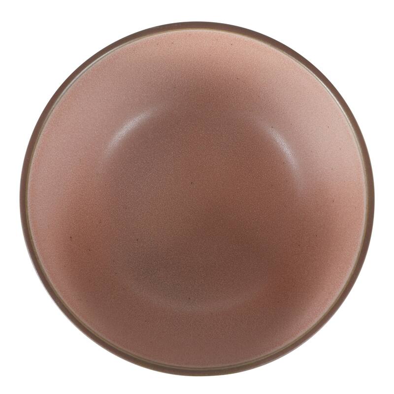 Gibson Elite William Crest 4 Piece Cereal Bowl Set, 6.25" Round Stoneware Reactive Glaze Finish, Soup, Dessert & Snack Bowls