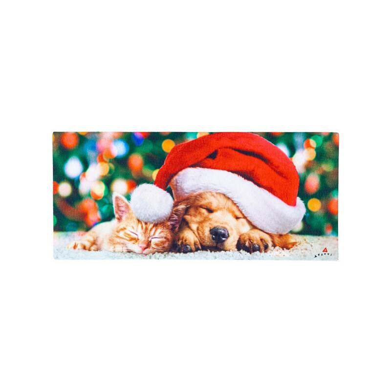 Santa Puppy and Kitten Sassafras Switch Mat