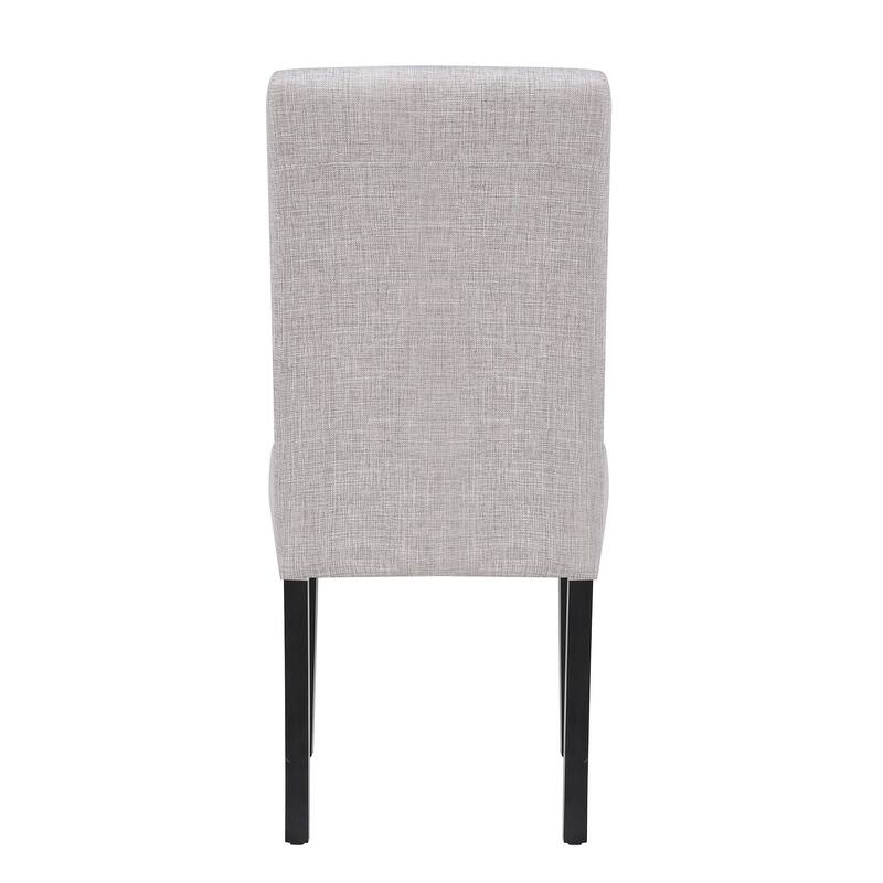 Grandview Upholstered Linen Fabric Dining Chair (Set of 2)