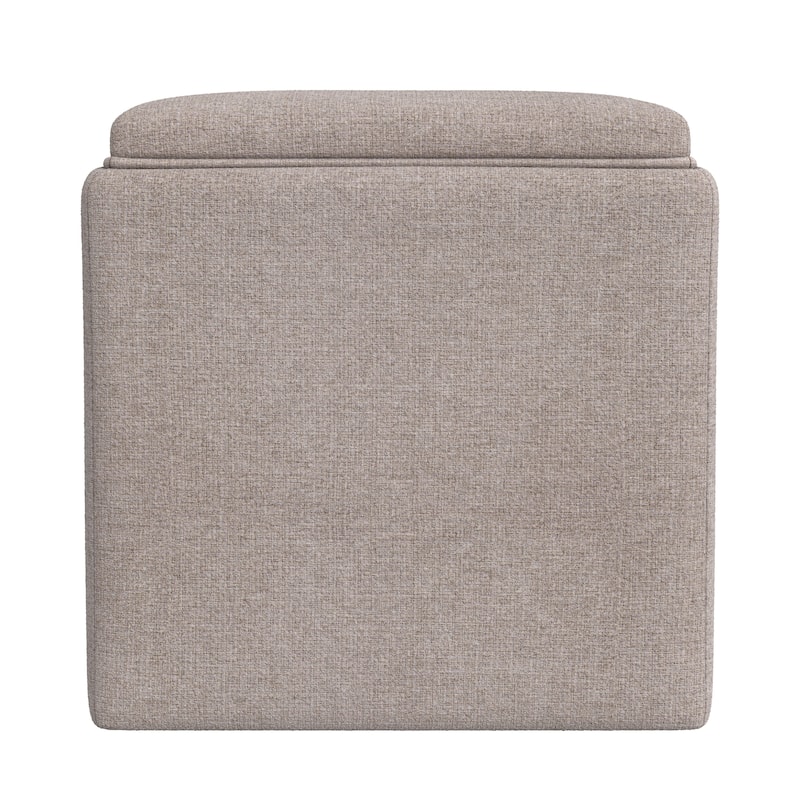 HomePop Storage Ottoman with Tray Top