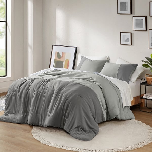 slide 2 of 27, Chelsea Square Miro Soft Washed Color Block Comforter Set